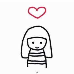 吃瓜简笔画情侣,甜蜜日常的趣味简笔画